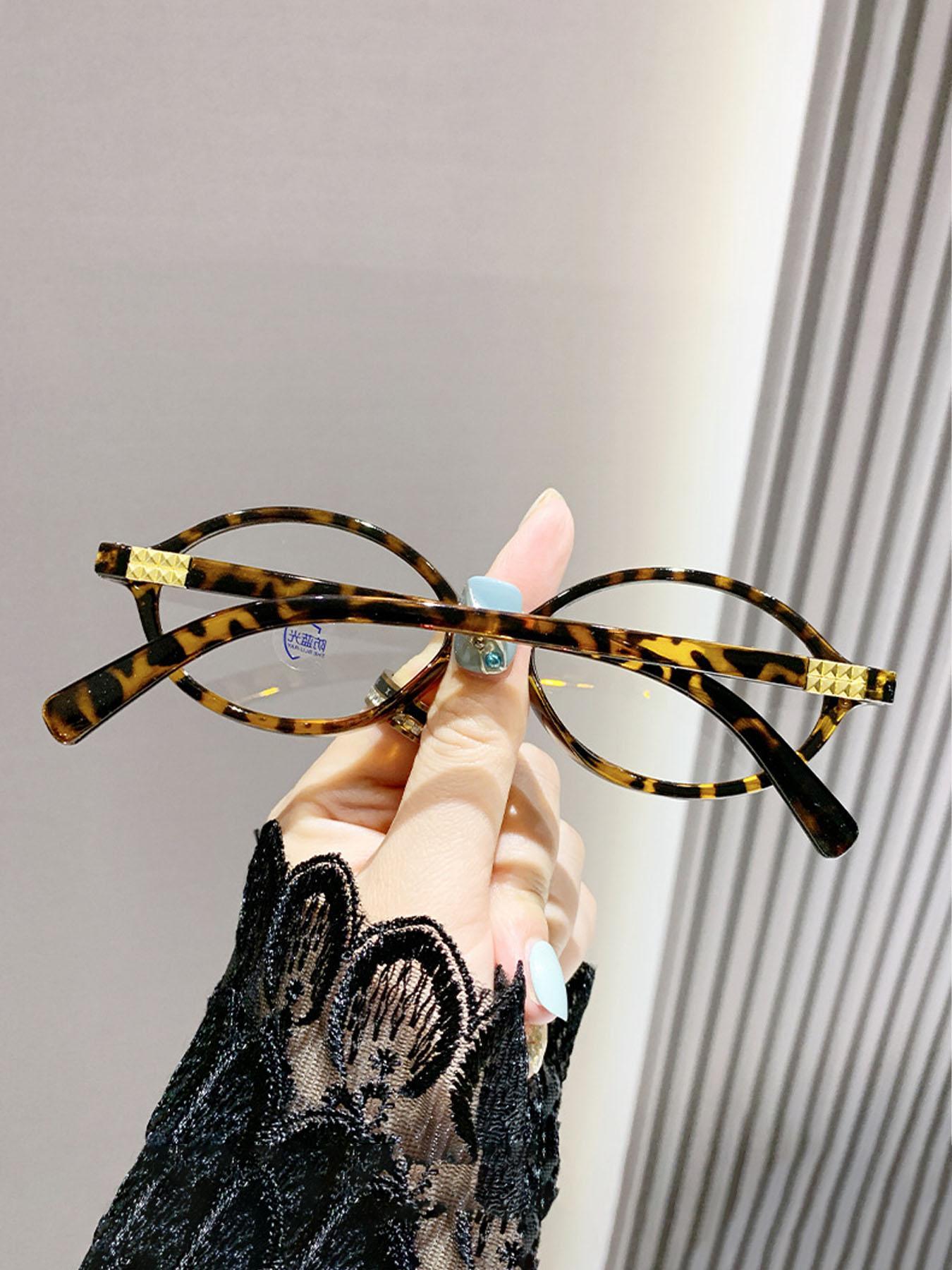 Women's Vintage Full Rim Eyeglasses, Trendy Casual Eyeglasses for Everyday Use, Fashion Accessories for Outdoor Activities