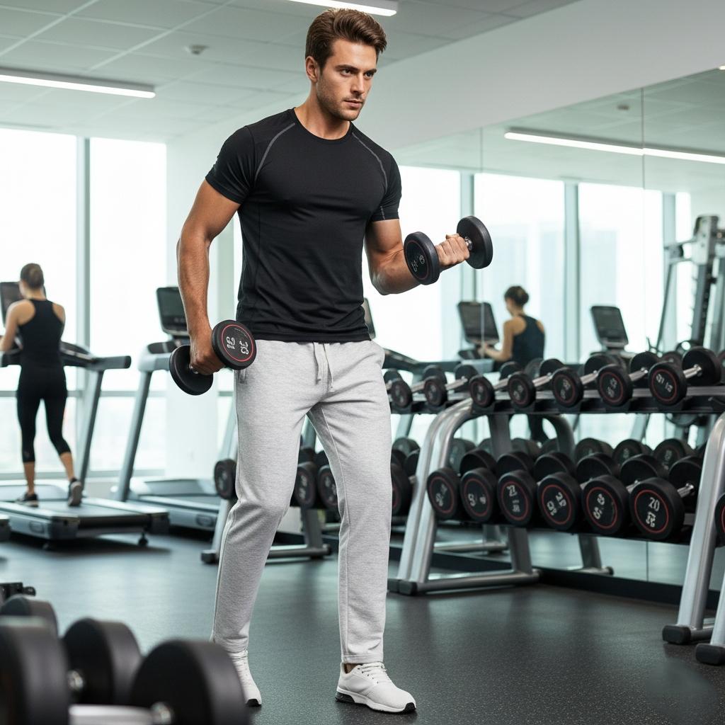 Men's Joggers Sweatpants Lightweight with Pockets Gym Running Workout Lounge Wear