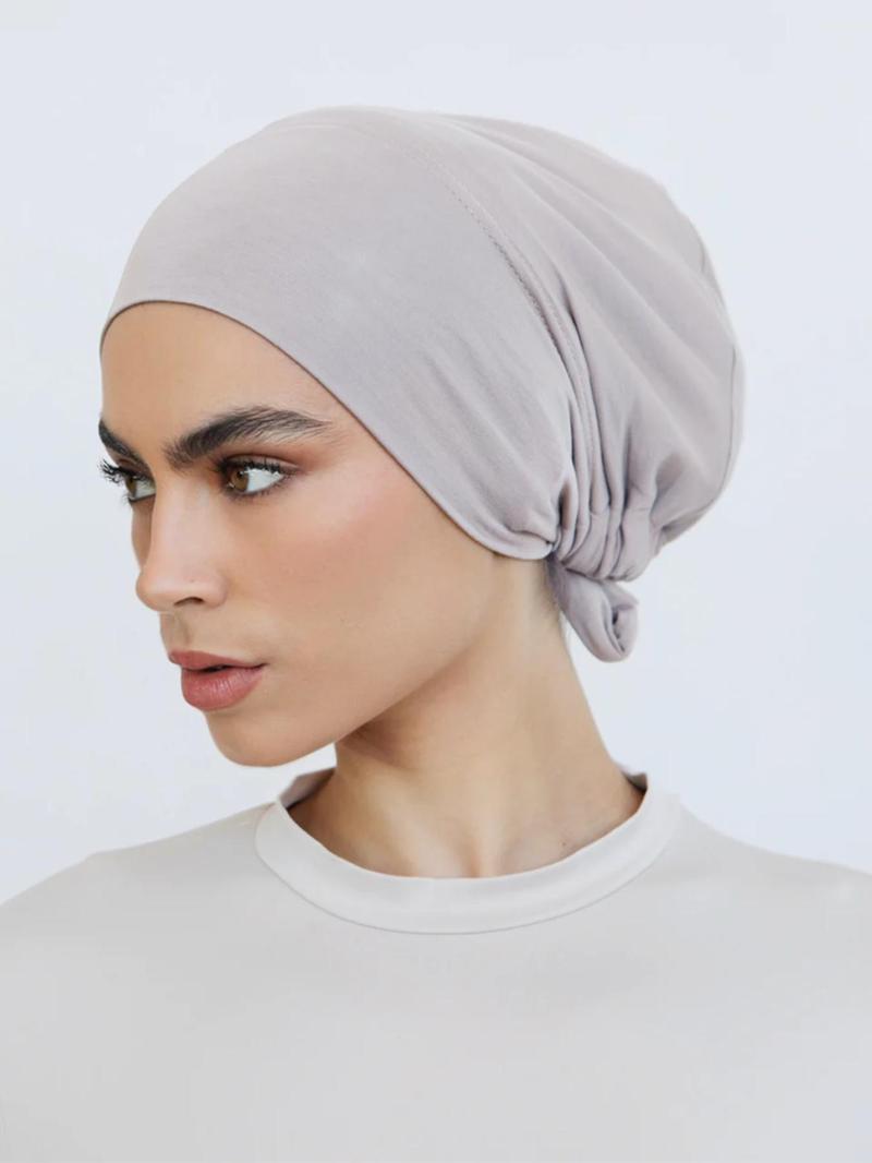 Solid Color Hijab Underscarves, Breathable Comfortable Hijab Undercap, Women's Modest Islamic Clothing Accessories for Daily Wear