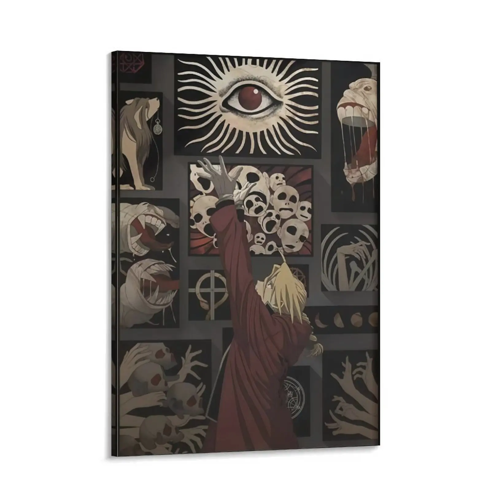 Edward Elric Fullmetal Alchemist Anime Art Framed Print - Vintage Home Decor, Wall Display for Indoor Living Spaces