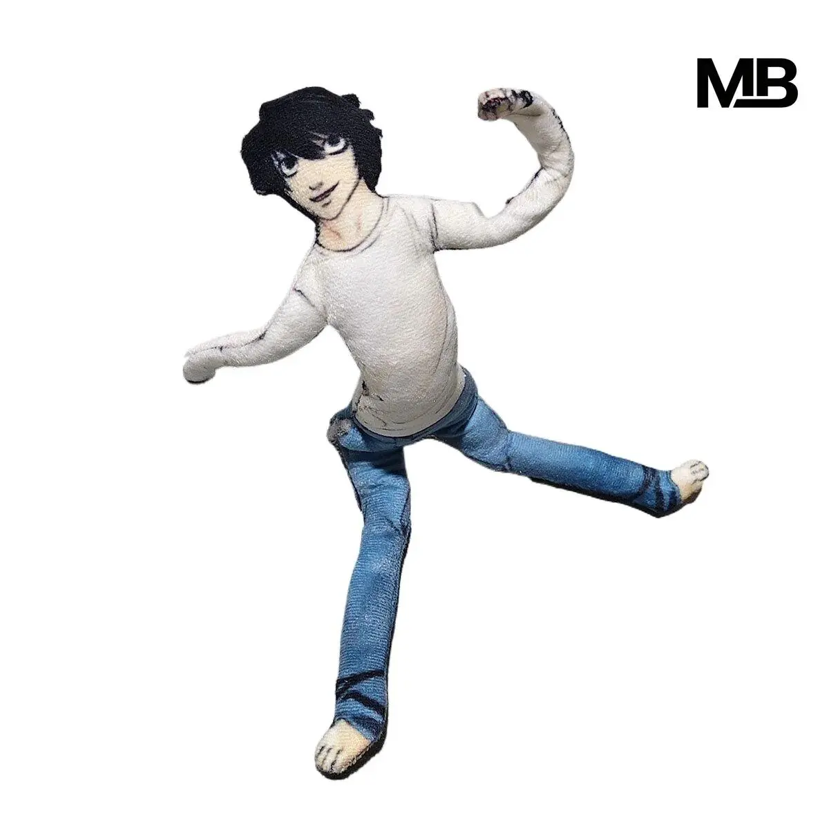Death Note L Lawliet Soft Plush Doll Articulated Abstract Poseable Figure Room Decor Cosplay Prop Gift Collectible Anime Manga