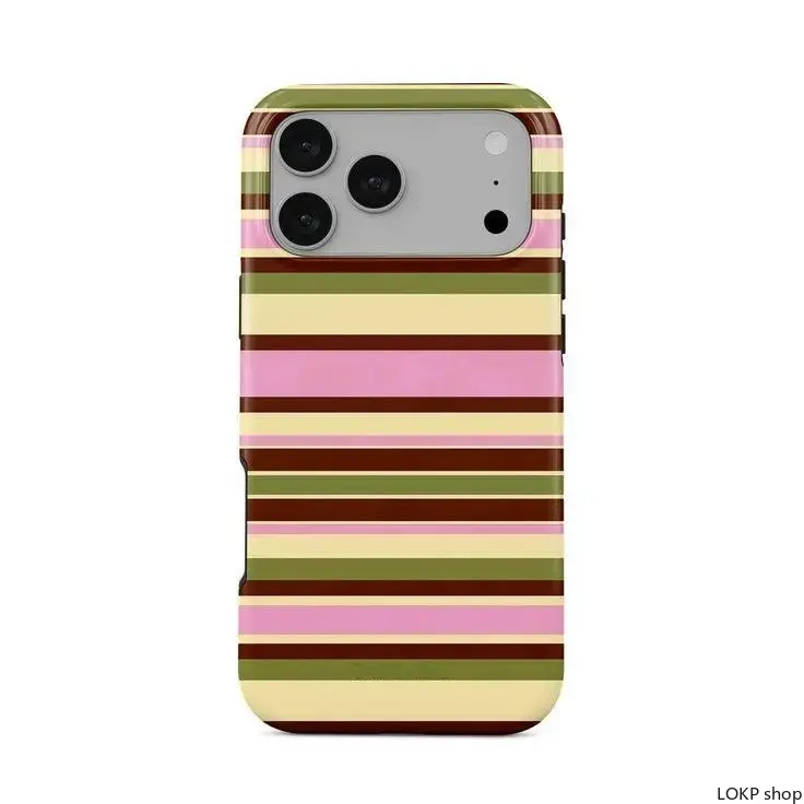Fashion Accessory Bright Stripes Sublimation Phone Case - Durable Soft Print Protective Cover with Protection, Compatible with iPhone 17 Air,16 Pro Max,15 Plus,14 Pro,13,12,11 & Samsung Galaxy S26,S25 Ultra,S24 Plus,S23 FE,S22,S21