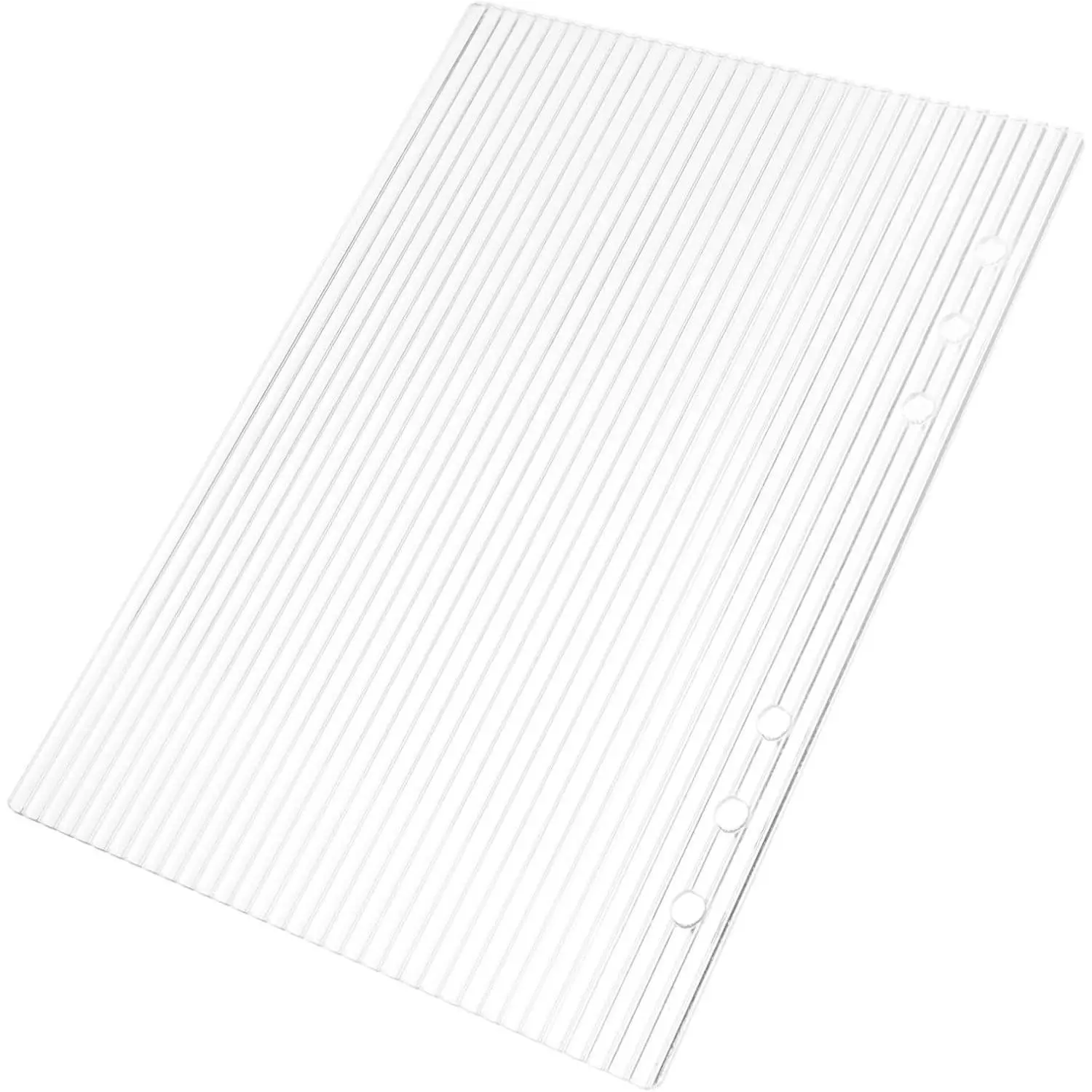 A5 Transparent 6-Hole Binder Cover - Budget Binder Jacket with Removable View Window, Acrylic Protector for Office Use
