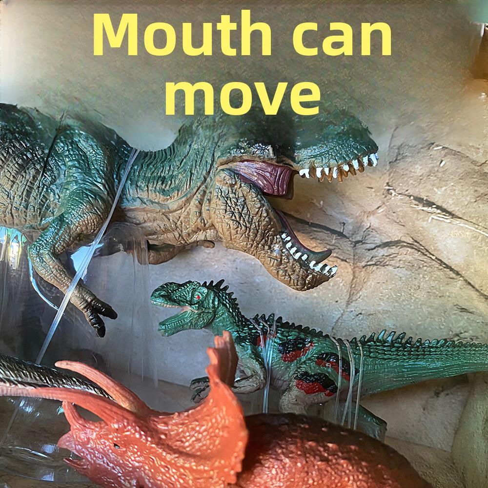 6PCS New Realistic Dinosaur Model Toy Set T-Rex Pterosaur Triceratops Mixed Styles Gift Box