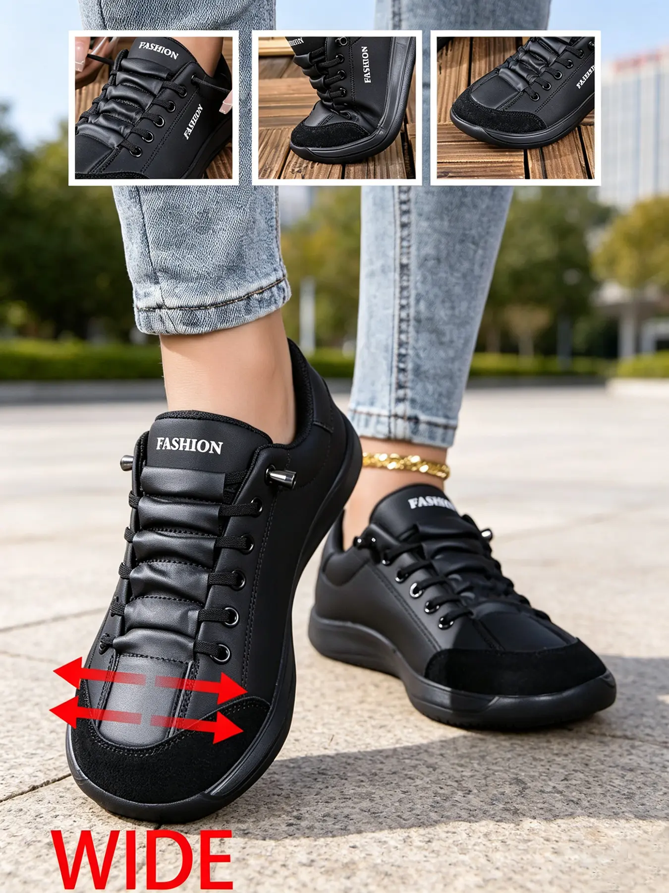 Women Wide Toe Box Barefoot Sneakers Minimalist Shoes Casual Trendy Trainers Casual Board Shoes Flat Walking Shoes for Wide Feet Flexible Sole Breathable Non Slip