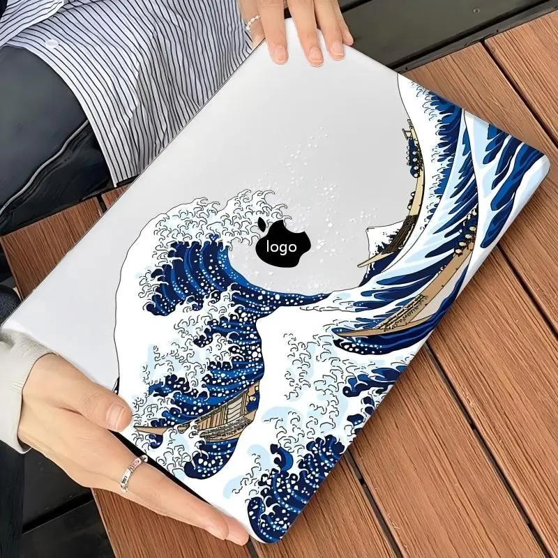 Compatible Macbook Creative Print Transparent Laptop Case, Semi-Rigid Shell for Neo Air Pro 13-15 Inch, M5m4m3m2m5 Series