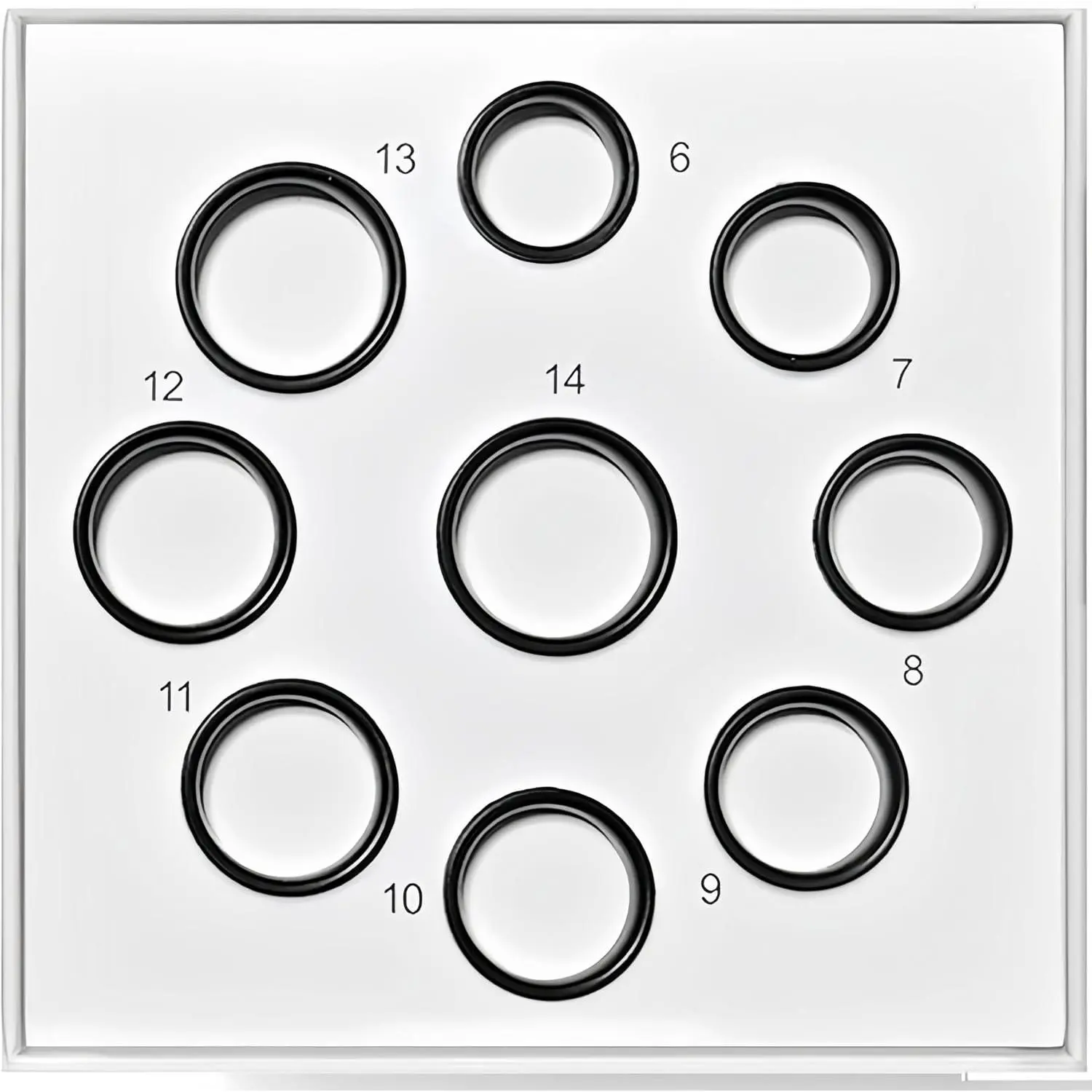 Ring Sizing Kit - Size First Before You Buy - Choose from 9 Sizes - Sizes 6 to 14 - Find The   Ring Size - Only Compatible  Ring (Sizing Kit, 6-14)