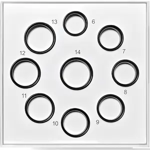 Ring Sizing Kit - Size First Before You Buy - Choose from 9 Sizes - Sizes 6 to 14 - Find The   Ring Size - Only Compatible  Ring (Sizing Kit, 6-14)