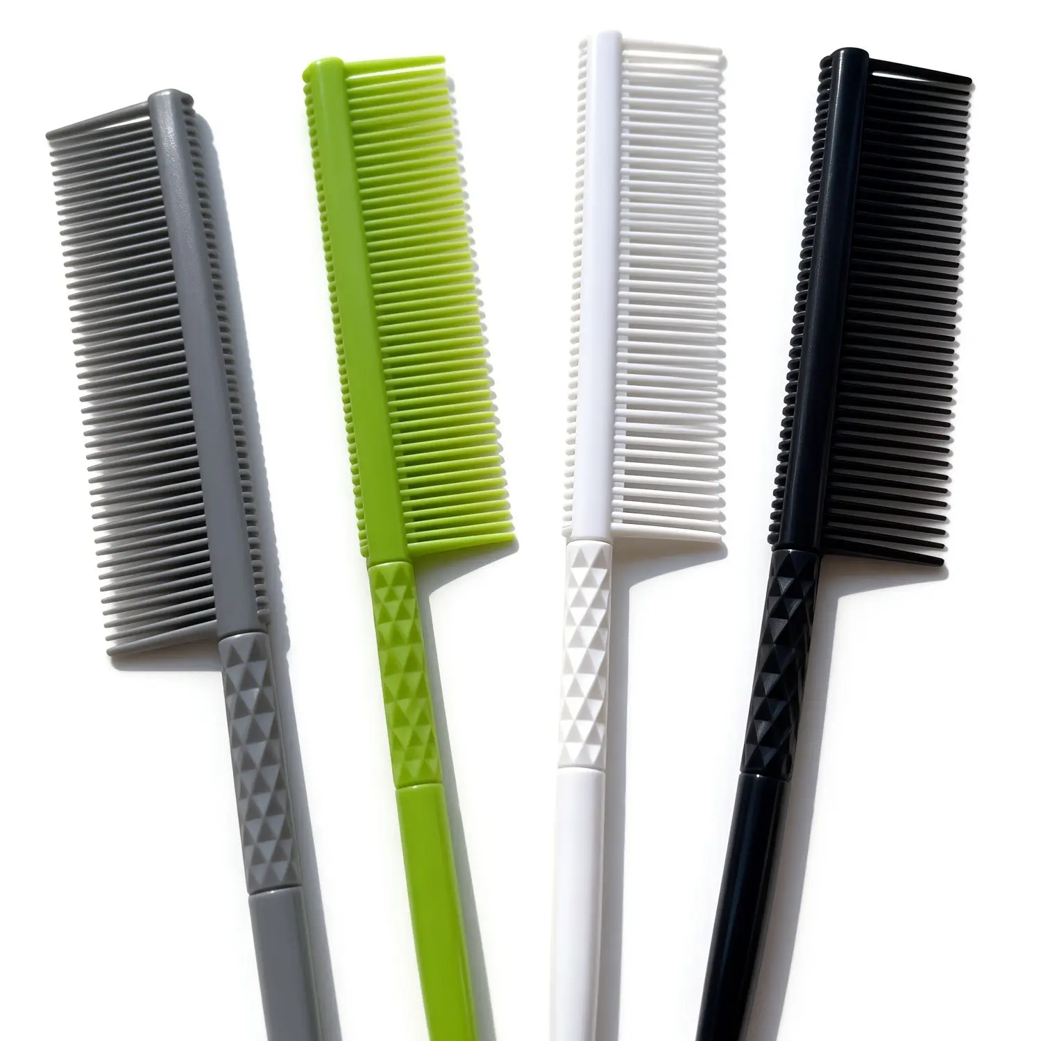 4-Pack Non-Slip Hair Combs, Partitioned Dense Teeth Design, Ideal for Styling and Detangling, Durable and Comfortable Grip