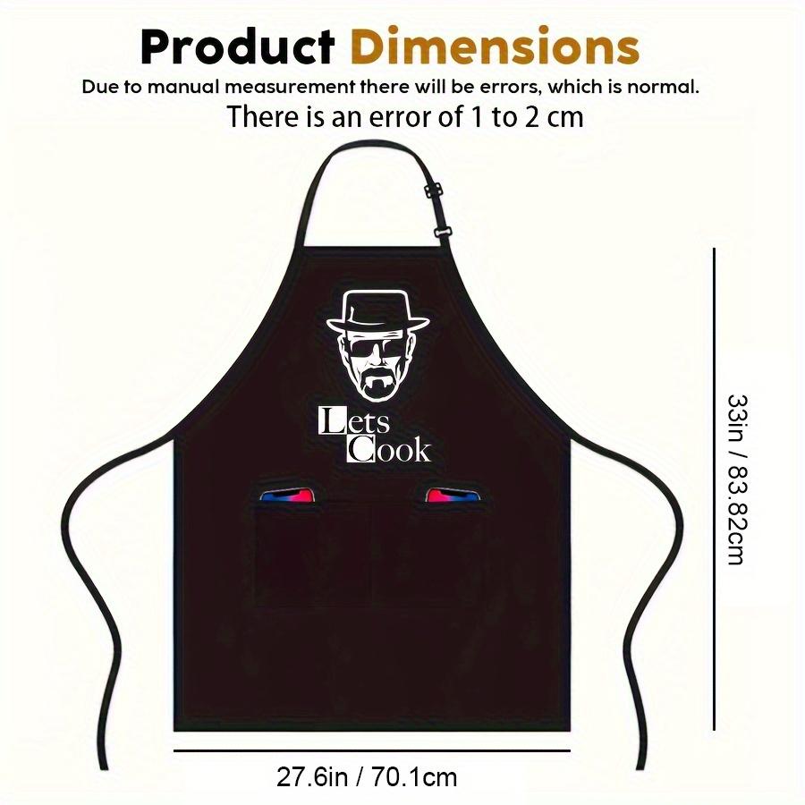 Fun Apron, Adjustable Shoulder Strap Cooking Apron for Male And Female Chefs, Kitchen Apron with Practical Pockets, Used for Barbecue Kitchen Cooking, One Size Fits All, Dad Gift, Mom Gift, Father'S Day, Mother'S Day, Thanksgiving Gift, Creative Gift