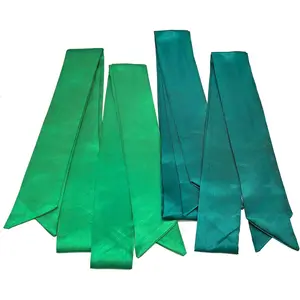 4 count Solid Color Purse Scarf For Women Handbags Silk  Scarves For Hair Fashion Skinny Scarf Fashion Gifts