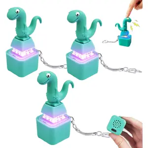 3PCS Lizard Button Fidget Toy, Lizard Keychain Sound Toy with Colorful Light & Real Keyboard Click Fidget, Anxiety Relief Sensory Toy for Adults & Kids, Portable Gift Setfidget toys