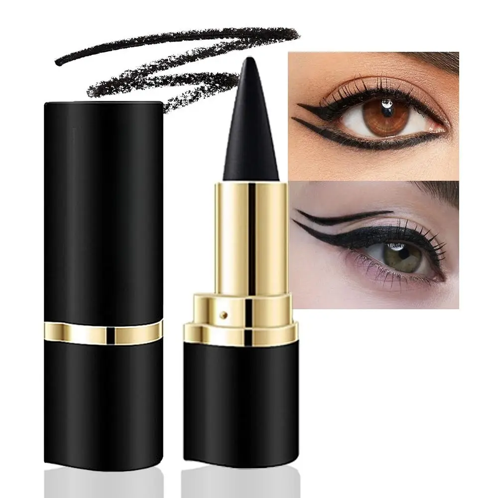Natural Black Gel Eyeliner & Eyeliner Pen Set, Long Lasting Waterproof Eye Makeup Kit, Smooth Easy To Apply Cosmetics, Eye Makeup Products, Elegant Daily Party Holiday Makeup for Mature Women and All Eye Looks