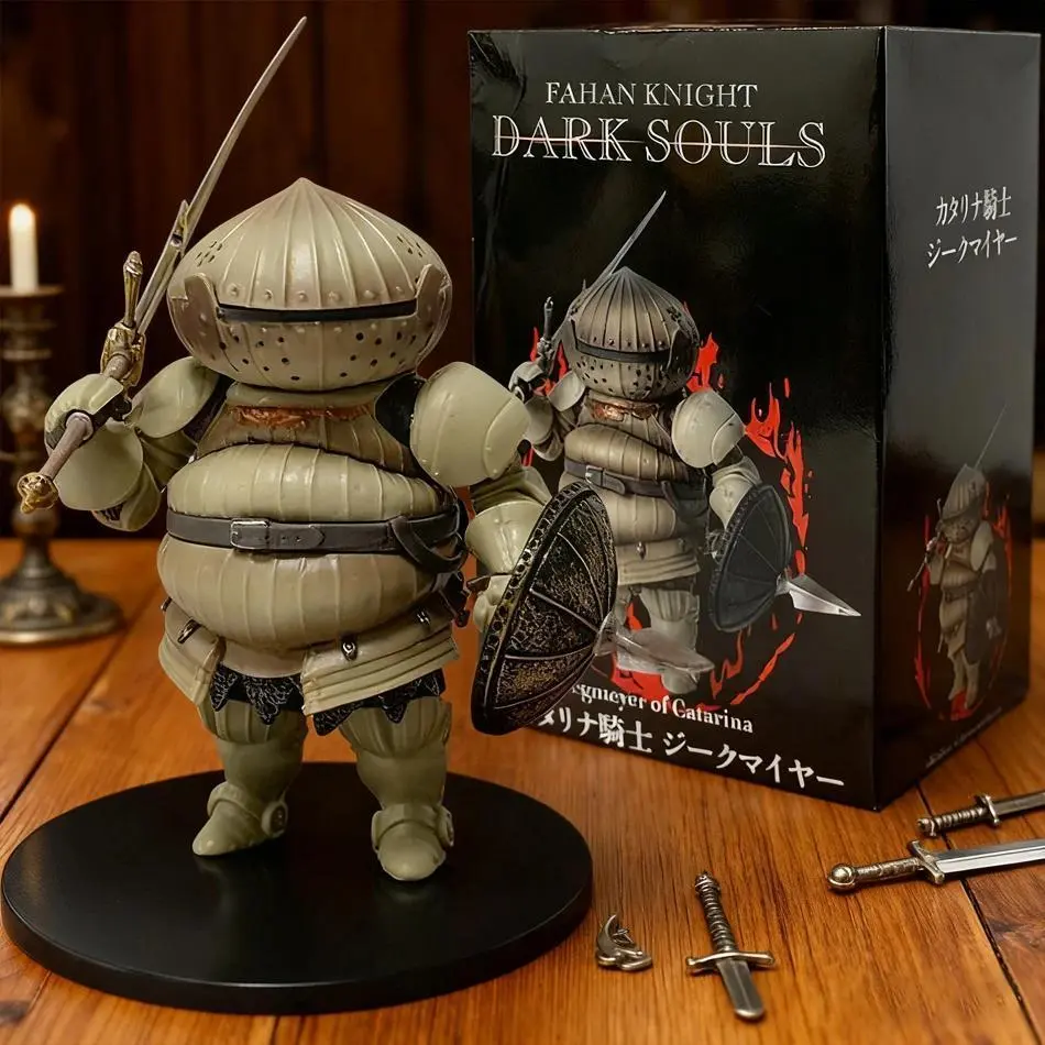 Dark Souls Q-Version Anime Action Figures - High-Quality PVC Dolls (Solaire, Artorias, Ornstein, Fire Keeper), About 9-12cm Unisex Toy Models for Anime Fans, 2026 Hot In-Stock Child Gift (With Box)