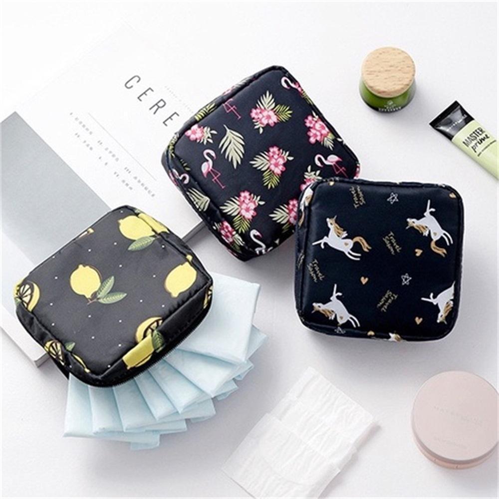 Cute Cartoon Napkin Tissue Storage Bag (1 Count), Space Saving Bags, Home Accessories Large Capacity Lipstick Storage Organizer, Travel Essentials Makeup Bag, Cosmetic Storage Bag, Summer Gift