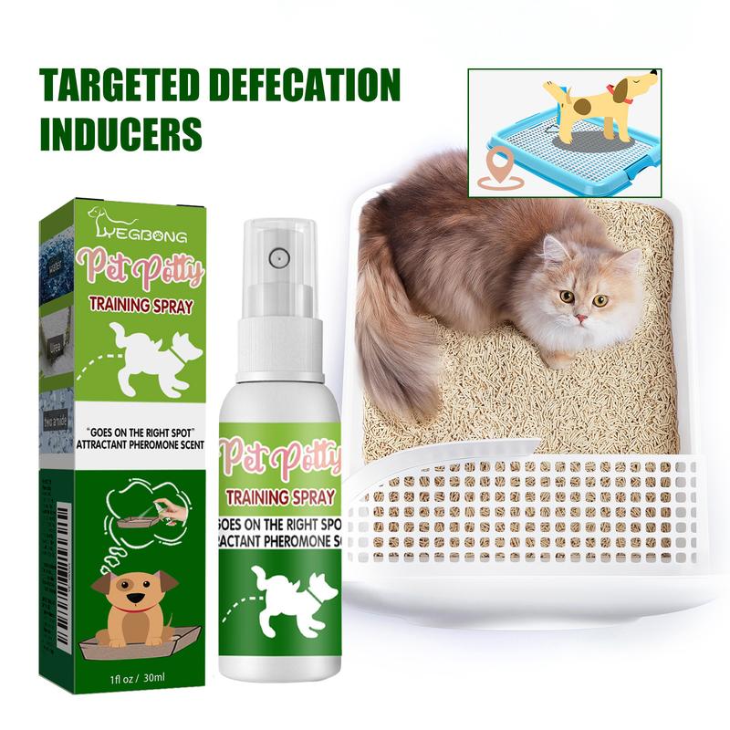 pet defecation inducer Cat and dog toilet supplies Toilet training systemlitter pellets, spray, litter tray, litter box, removal