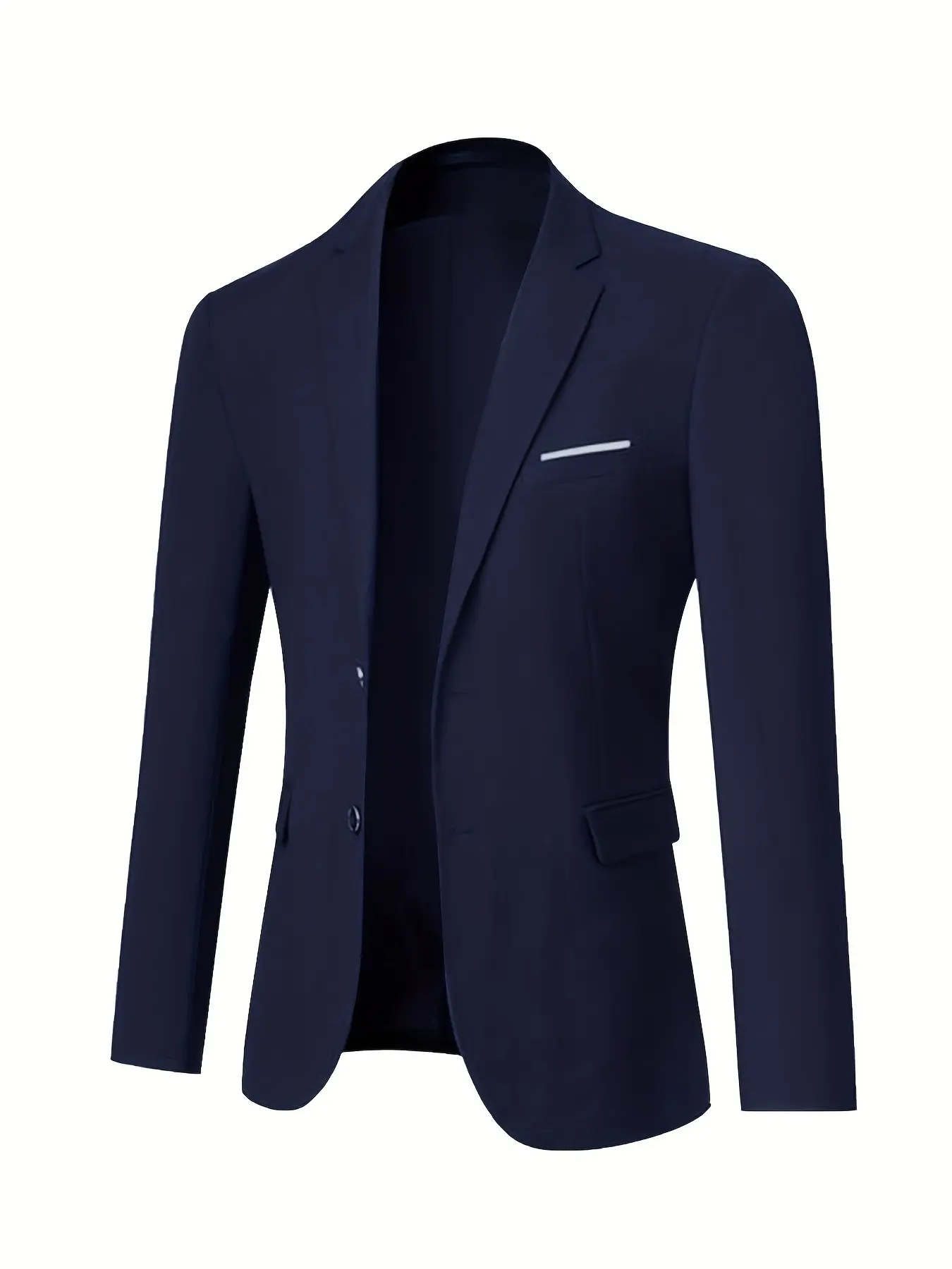 Men's Single Breasted Blazer, Lightweight Formal Outerwear, Elegant Design, Perfect for Business & Casual Occasions, Comfortable Fit