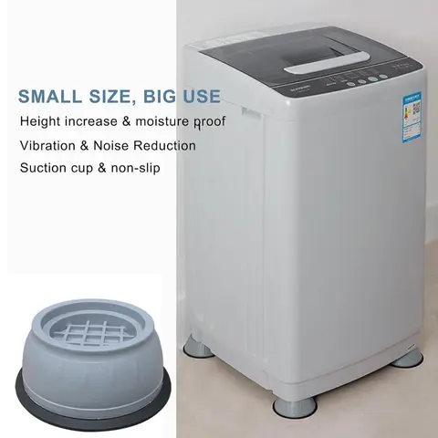 Anti Vibration Automatic Washing Machine Foot Pad, Shock & Noise Cancelling Feet Pad for Washer & Dryer Machine, Anti-Slip Washing Machine Feet, Large Appliance Parts & Accessories