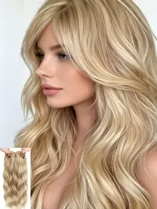 Get Salon‑Worthy Balayage Volume At Home! 22" Wavy Clip‑In Hair Topper, Premium Synthetic, Natural Waves, Perfect for Thinning Hair, Instant Confidence Boost in Seconds! Body Wavy Wigs