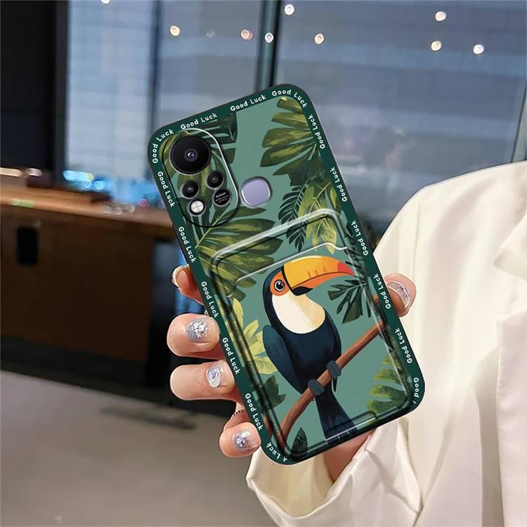 Graffiti Dirt-resistant Phone Case For Infinix Hot11S/X6812 Durable Card sleeve Anti-dust Back Cover Cartoon Waterproof Full wrap Cover Cute Shockproof Fashion Design protective