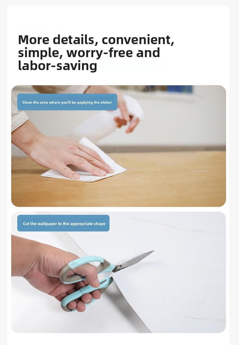 Thickened kitchen oil-proof stickers, high temperature resistant, waterproof and moisture-proof, suitable for kitchen cabinets, wallpaper, stovetops, and countertops. (Aluminum foil paper)