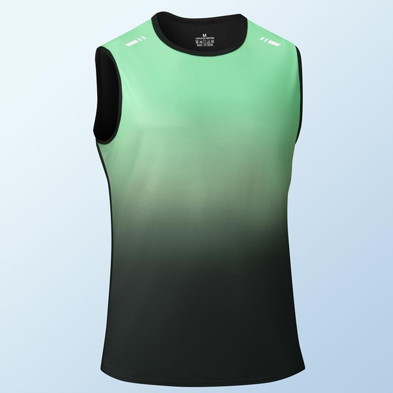 1/3 Pack Men's Gradient Sleeveless Gym Tank Tops, Quick Dry Moisture Wicking Athletic Workout Vests, Summer Casual Streetwear Sportswear Multiple Colors