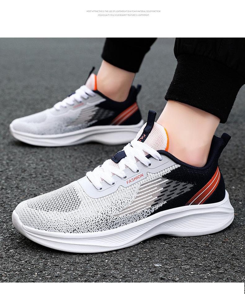 2026 Men's Sports Shoes, Men's Summer Breathable Lace-Up Running Shoes, Popular Fashionable Men's Sneakers