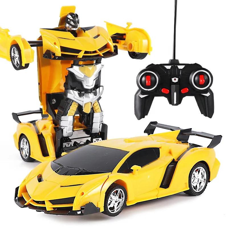 Kids Transforming RC Car Robot Sports Car 2 in 1 Deformation Toy with Remote Control for Age 3+ 4-7 8-12 boy Robot with Remote Control Rechargeable Alloy Cyber-Truck Transformable Mini Forklift Dual-Tire Drift High-Speed LED Off-Road Kids Transforming RC Car Robot Sports Car 2 in 1 Deformation Toy with Remote Control for Age 3+ 4-7 8-12 boy Robot with Remote Control Rechargeable Alloy Cyber-Truck Transformable Mini Forklift Dual-Tire Drift High-Speed LED Off-Road