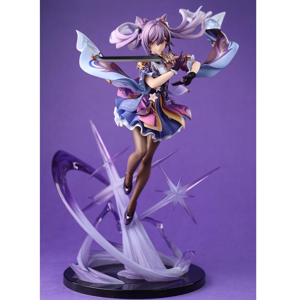 22CM Anime Game Genshin Impact Keqing Figure Anime Chinese Style Cute Cool Model Toys Gifts Collection Action Ornaments PVC