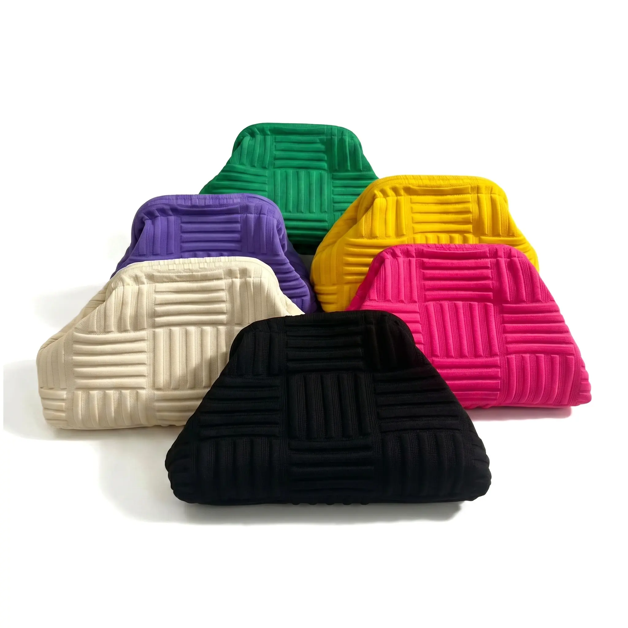 Polyester Knit Cloud Bag, Large Capacity Structured Clutch for Women, Lightweight & Machine Washable for Daily Use, Daily Use Bags, Large Capacity Bag