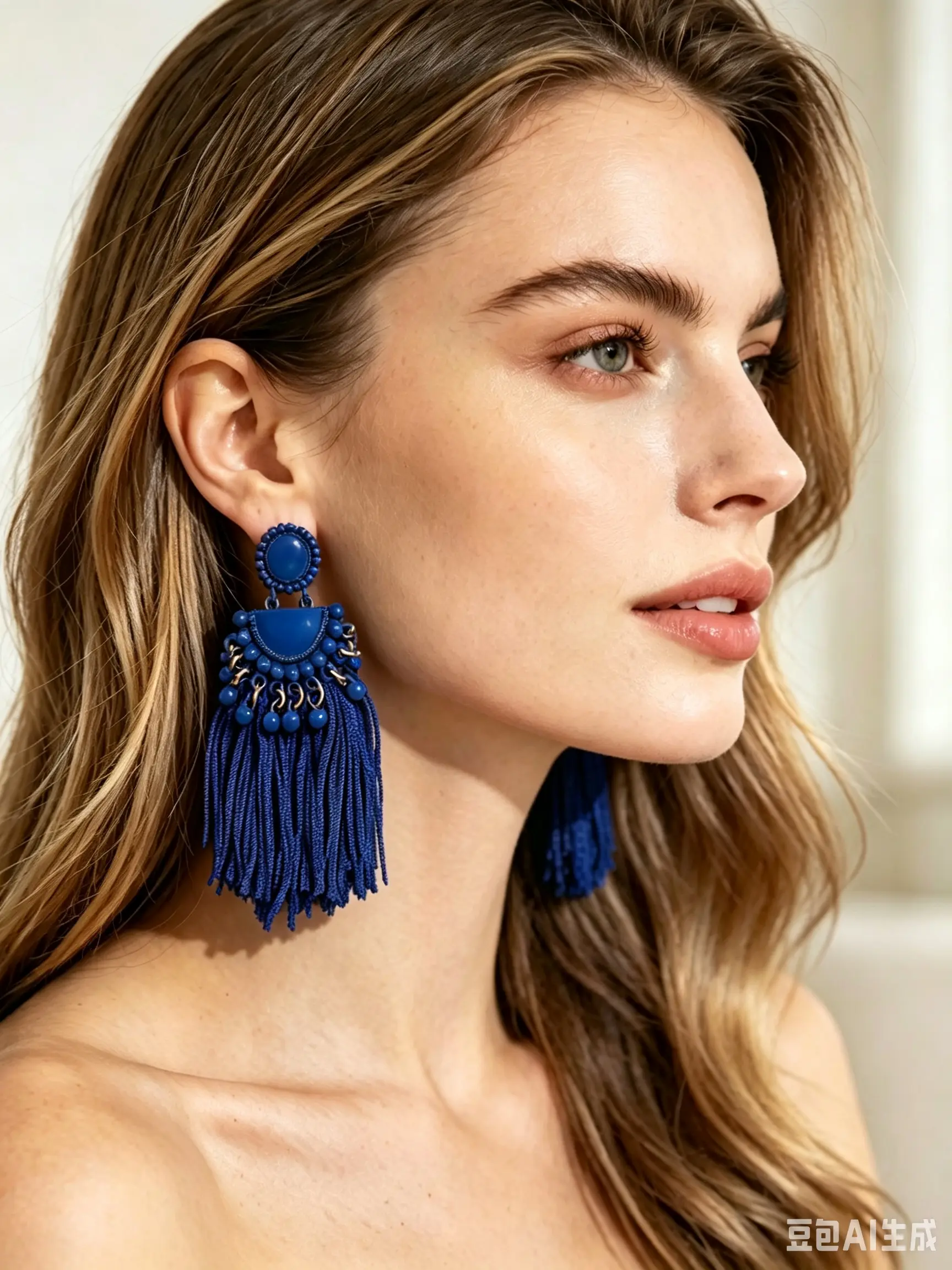Fashion Long Earrings, Vintage Ethnic Style, Feather Ear Studs, Unique Jewelry Design, Perfect for Daily Wear & Special Occasions