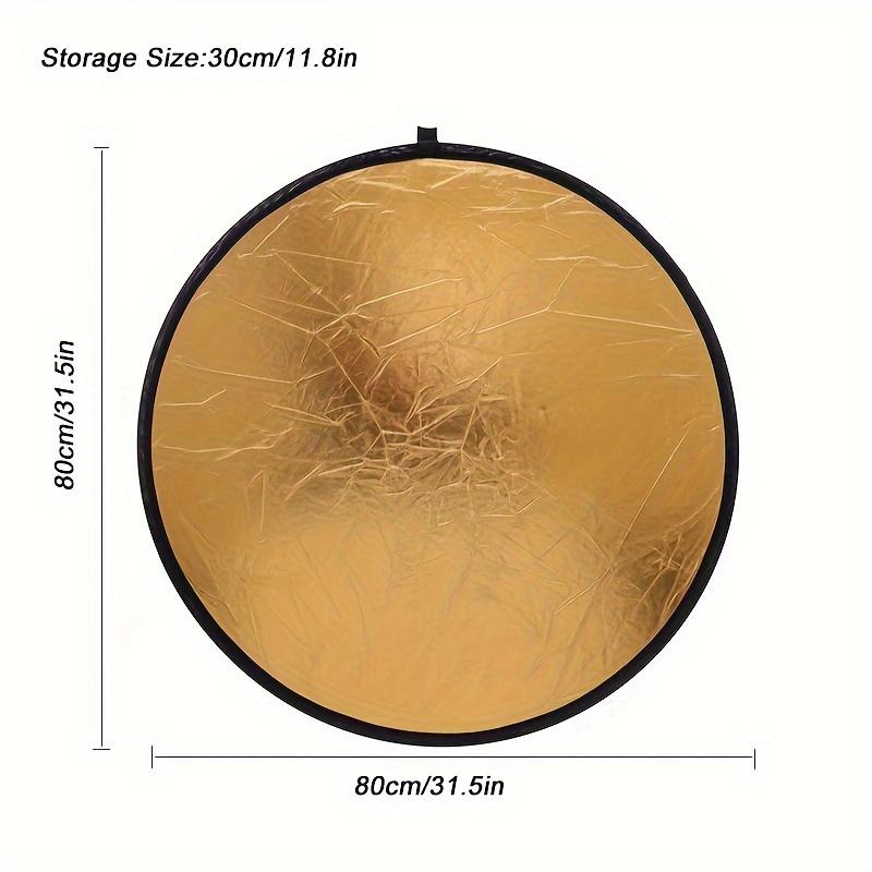 Photography Reflector, 30-110cm Sizes, Portable Mini Design, Outdoor Lighting, Photographic Fill Light, Includes Soft Board, 5-In-1 Functionality