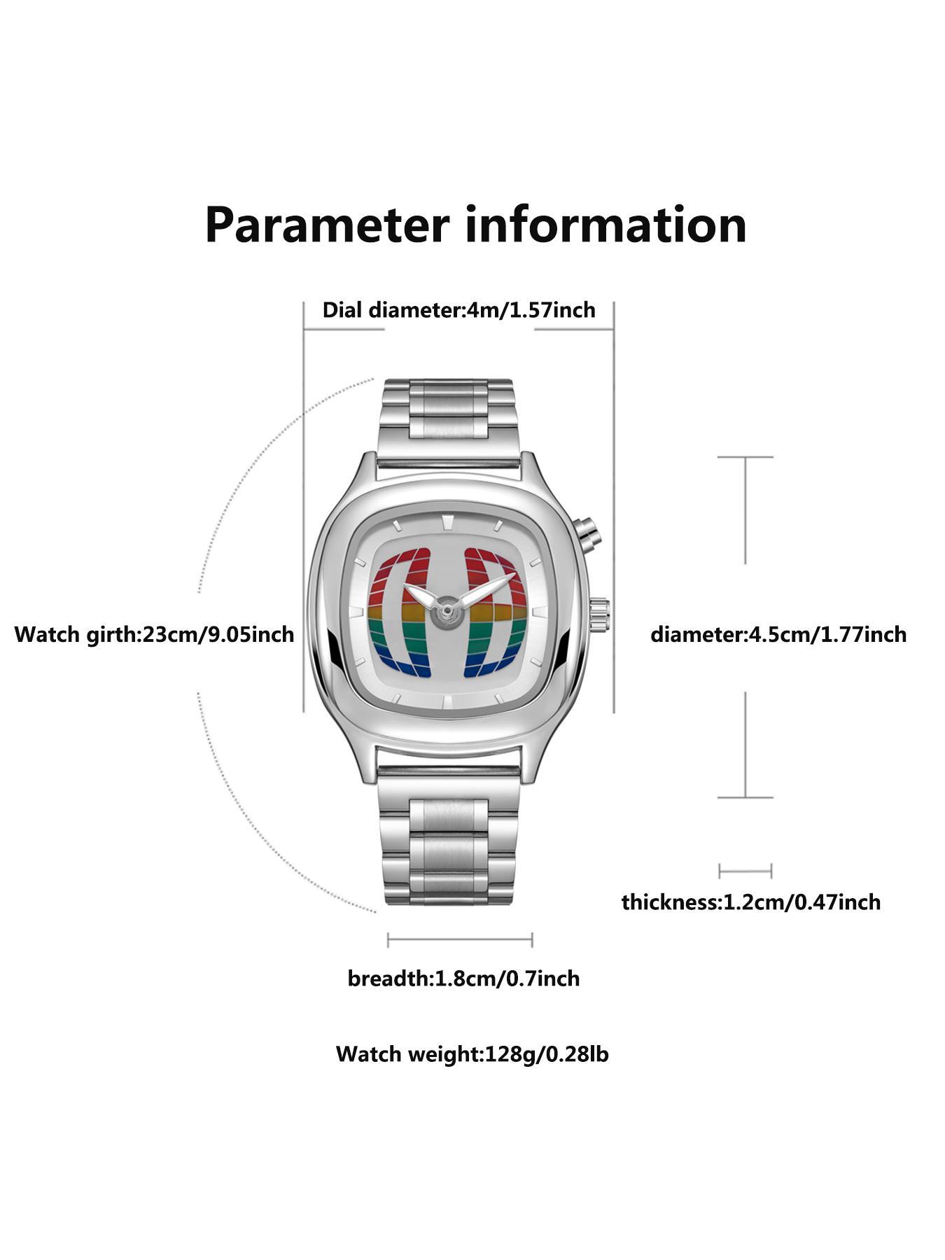 Men's Quartz Watch, Dual Battery Dual Movement Electronic Screen, Waterproof Luminous Fashion Business Stainless Steel Wristwatch Business Fashion Watches