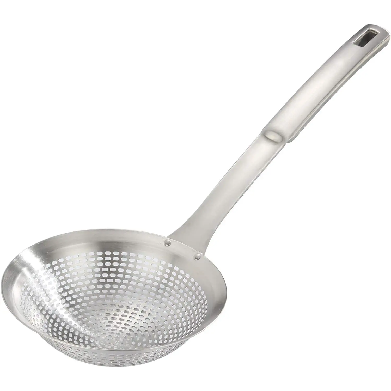 14.5 Inch 304 Stainless Steel Skimmer Ladle Spoon Colander Strainer for Cooking Frying Skimming Kitchen Tools