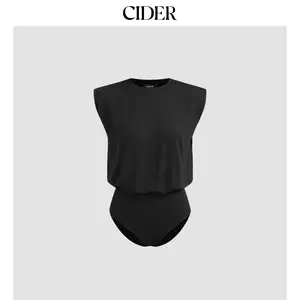 Cider [3 colors, size 2-10] Round Neck Sleeveless Solid Bodysuit SummerWins Dealsforyou