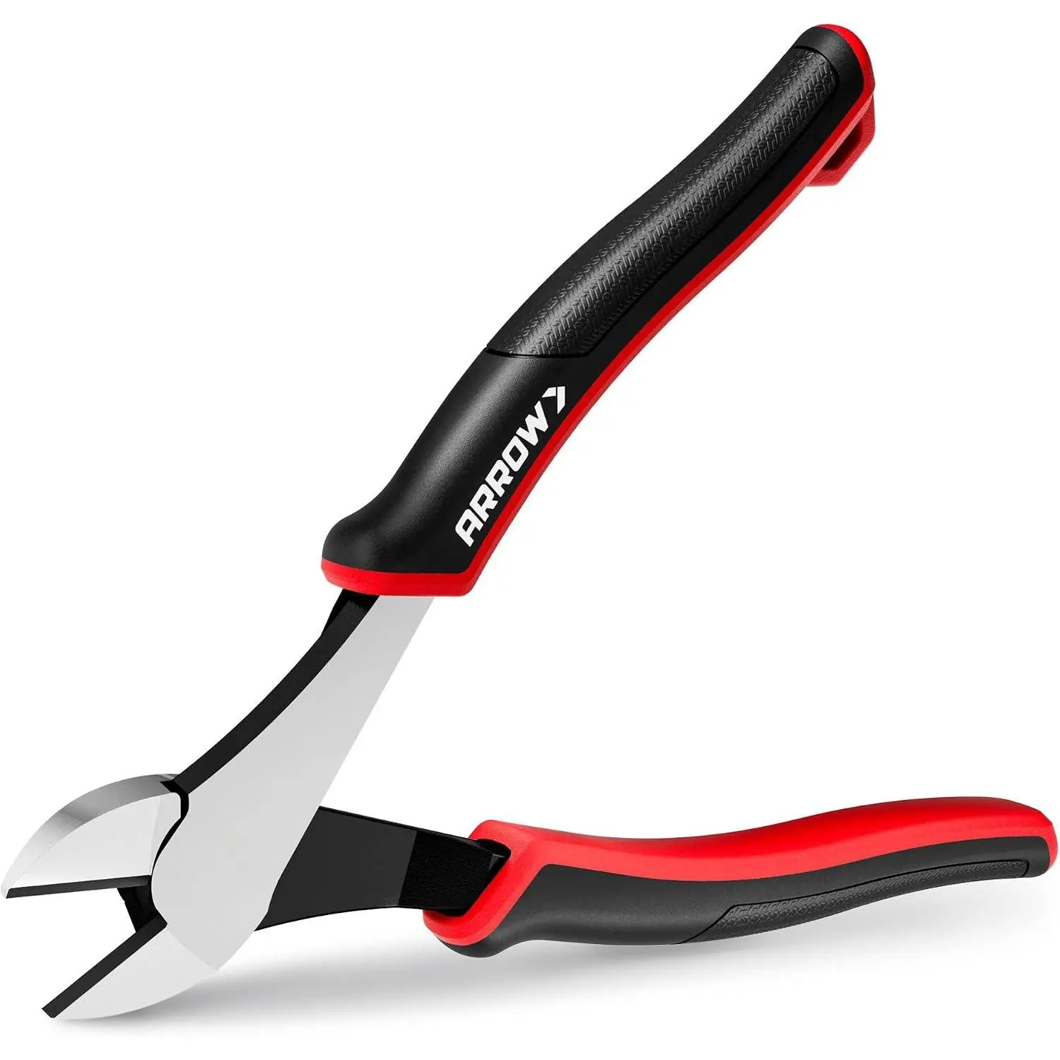 High Leverage Diagonal Pliers, 8 Inch Wire Cutters with Comfortable TPR Handle, High Carbon Steel Side Cutters for  Wire