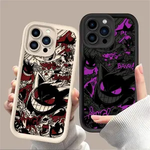 Luxury Cool G-Gengars Phone Case for iPhone 17 16 15 14 13 12 11 Air Pro Max Plus Soft TPU Back Cover