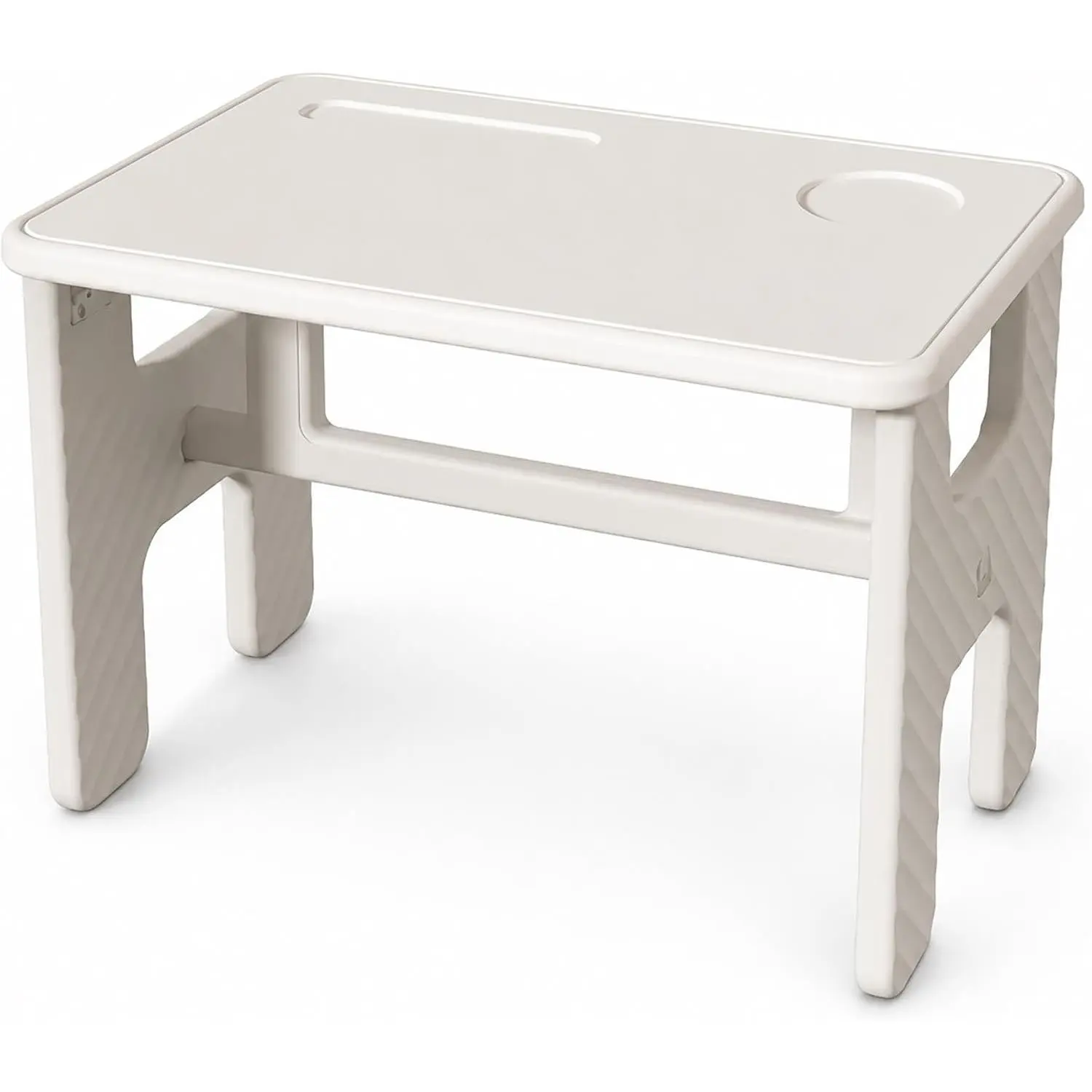 Kids Folding Table, Toddler Activity Table for Study, Snack, Art Craft and Play, Portable Plastic Children's Table for Small Spaces, Home and Playroom
