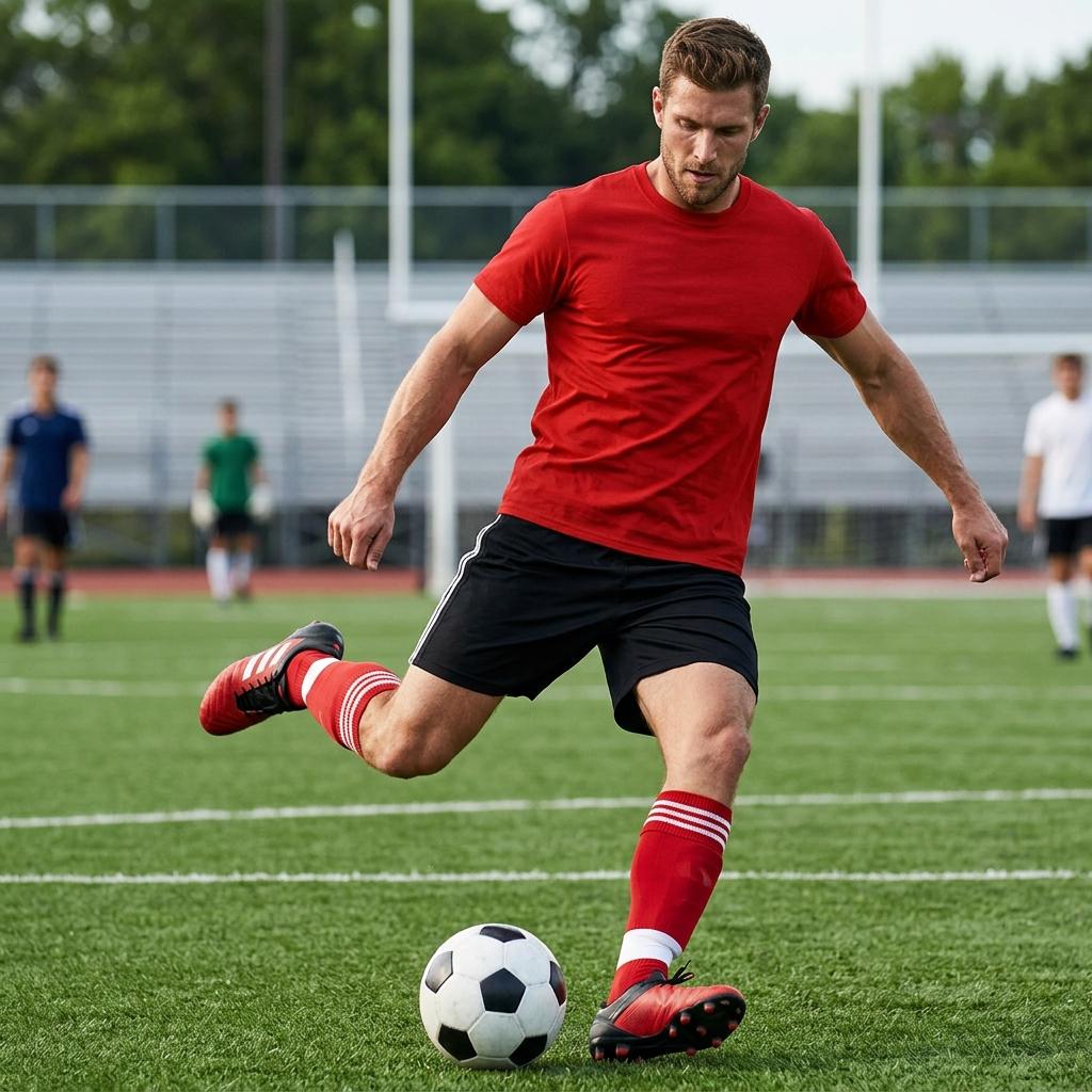 Men's 5-Pack Lightweight Athletic T-Shirts - Quick Dry Breathable Performance Gym Workout Running Tops - Sport Training Crewneck Tees Jogging, Sports Base Layer for Comfort & Mobility