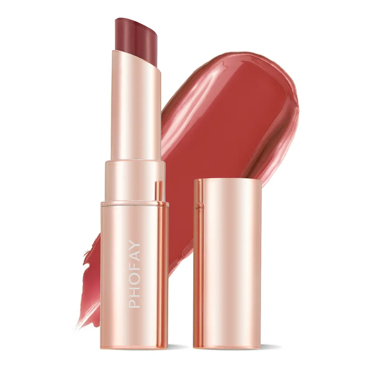 PHOFAY Hydrating Lipstick - Long-wearing and Glossy Lip Color for a Charming Look, 3.5g, Long-Lasting, Evenly Apply, Cosmetic, Moisturize, Lipgloss, Makeup, Moisturizing, Lip Care