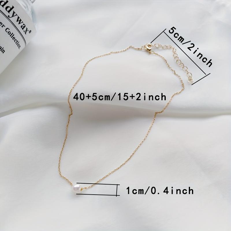 1pc Women' Bohemian & White Necklace - Golden-Tone Alloy Chain with Imitation White, Minimalist Elegant Pendant for Daily Wear,, Valentine' Gift, Year-Round Versatile