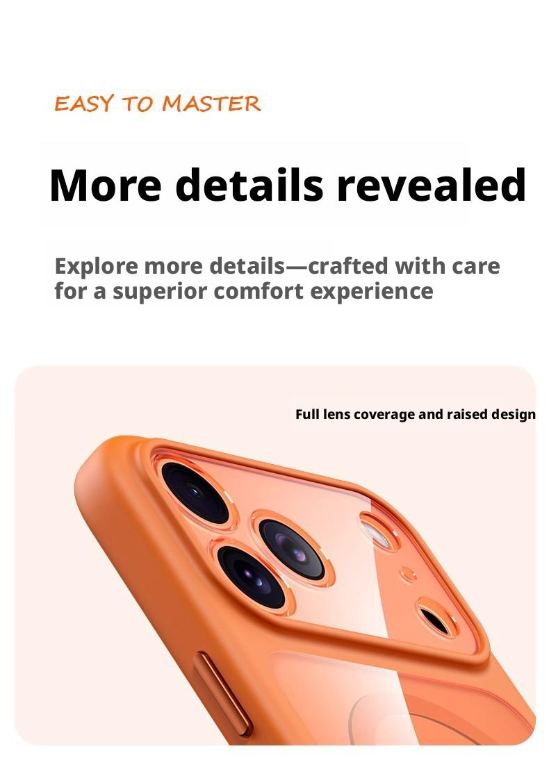 Transparent magnetic case for iPhone 17 Pro Max, full protection for the 17 lens, anti-drop protective cover, foreign trade