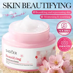 Sakura Niacinamide Night Cream - Hydrating & Revitalizing Moisturizer, For Dull & Tired Skin, Daily & Night Skincare