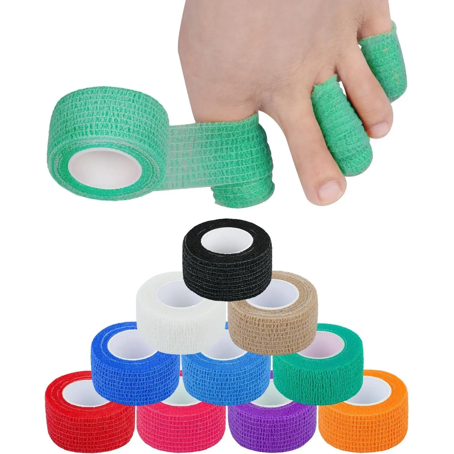 10 PCS Toenail Bandages for Women Men, Toe Protector Caps & Covers Set for Pain Relief, Ingrown Toenail Treatment for Missing Falling Off Toenail