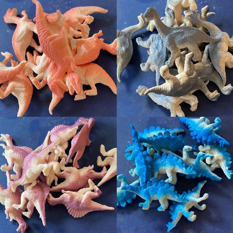 12pcs Mini Dinosaur Figures Set Realistic Dinosaur Toys for Birthday Party Gifts Cake Toppers