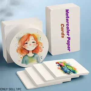 Professional Watercolor Paper, 300gsm, Square Round Rectangle Shapes, Ideal for Adult Artists, Painting Crafts, Drawing Supplies