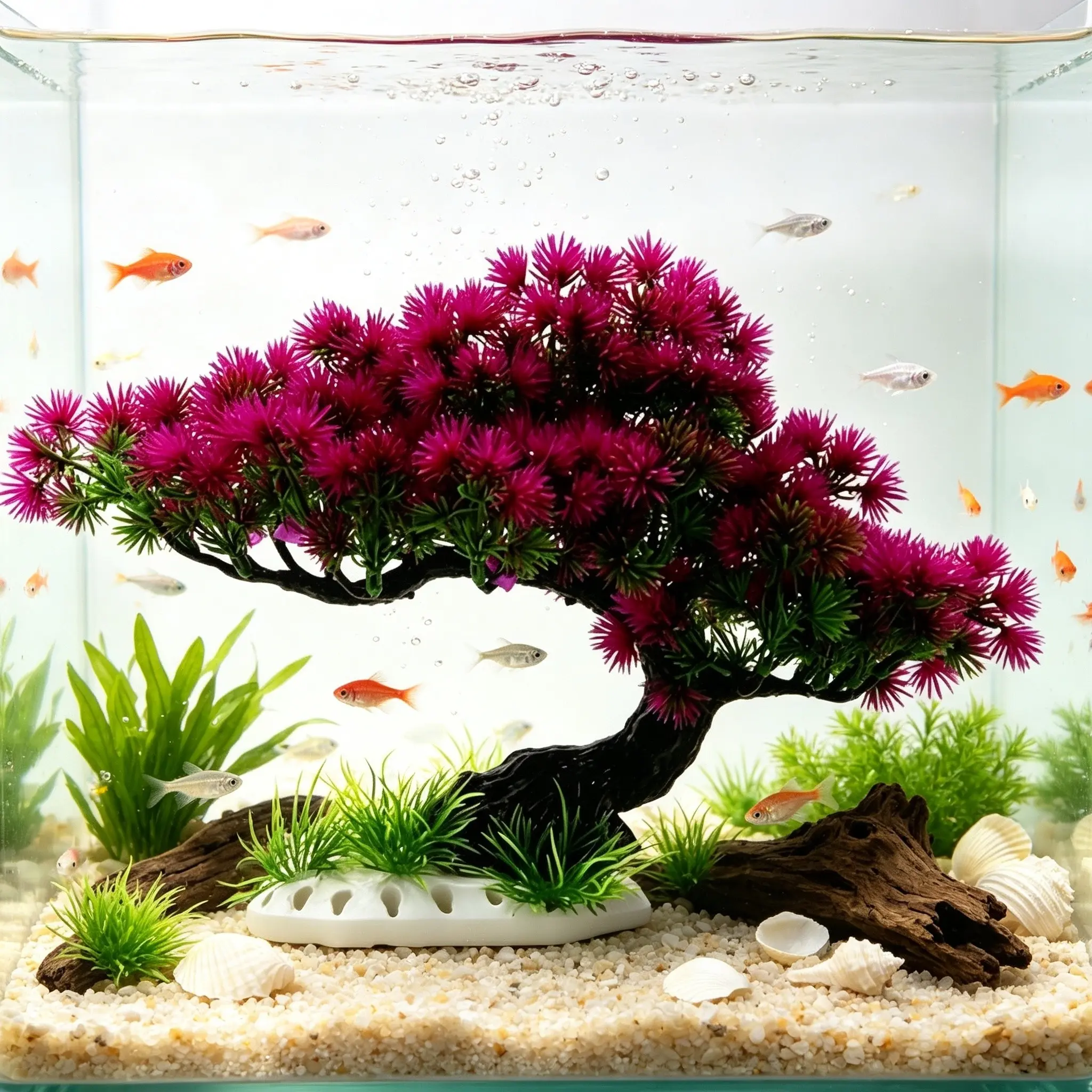 Aquarium Decorative Tree, Fish Tank Landscape Plant, Aquarium Ornament, Fish Tank Decoration, Water Garden Accessory, Aquarium Decorations