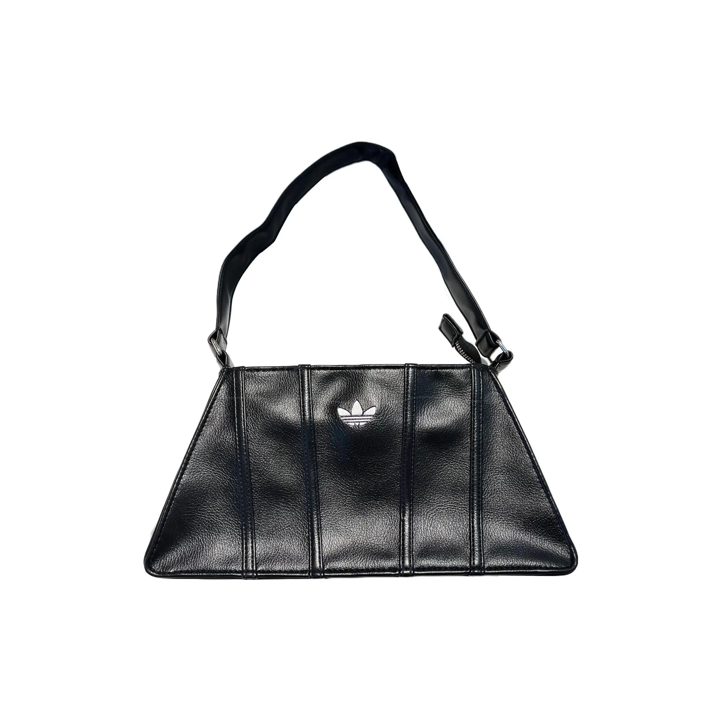Adidas Originals Logo-Print Recycled Polyester and PU Crossbody Bag for Women, Black
