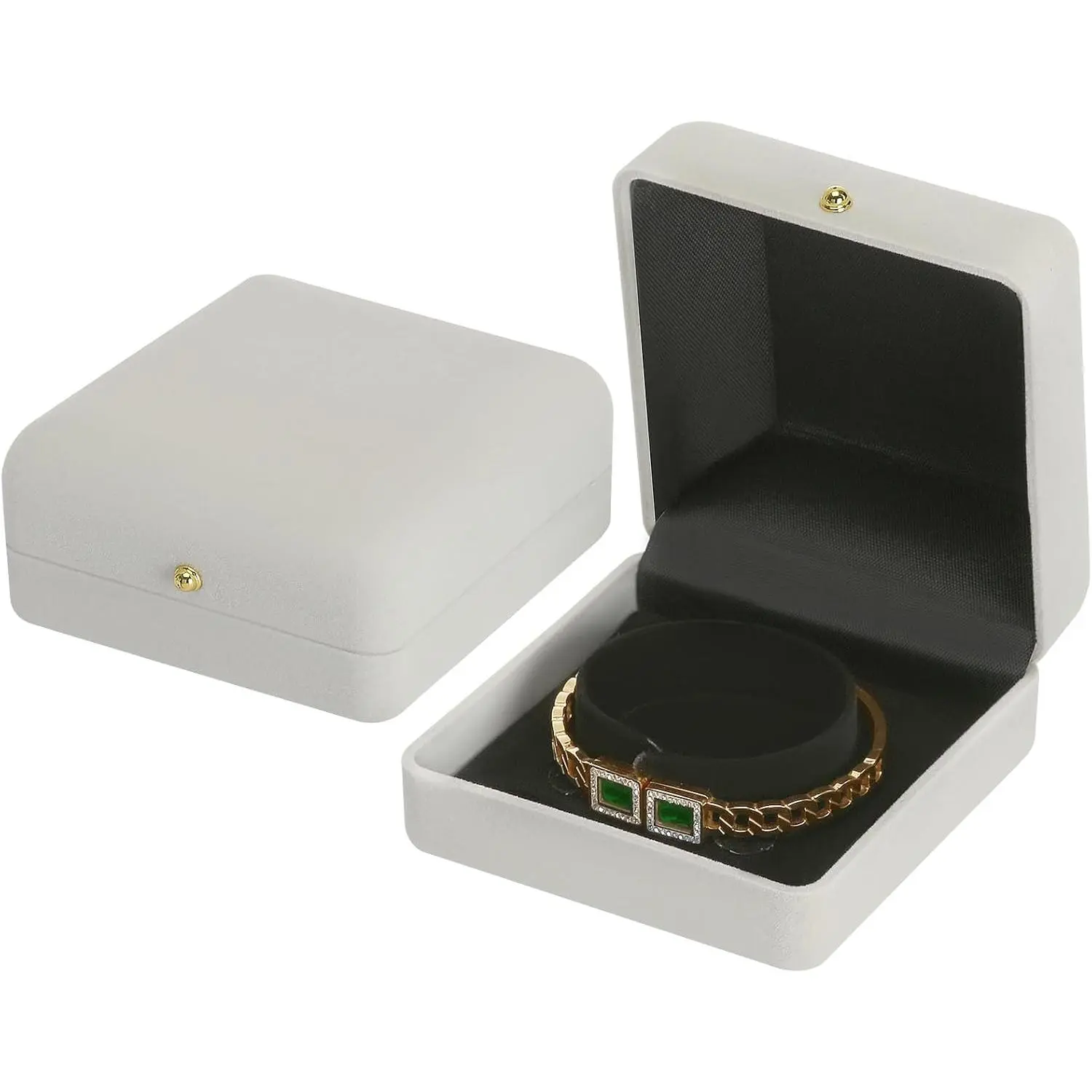 2 count  Bracelet Box (Grey) | Elegant Bangle  Box,  Boxes for Women, for Memorable Moments