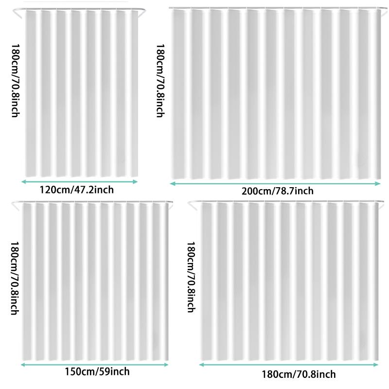 Dinosaur and Cat Pattern Removable Shower Curtain, Waterproof Bathroom Curtain with 12 Hooks, Decor for Home, Hotel, Apartment, Dorm and Spa, Decoration